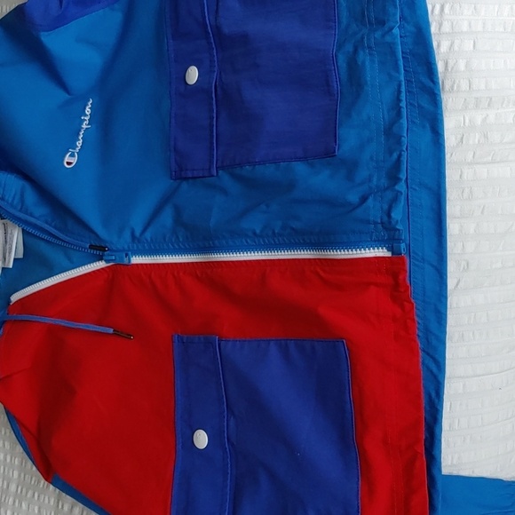 Nwot Women's Colorblock Oversized Cropped Jacket Size Medium - Picture 5 of 16